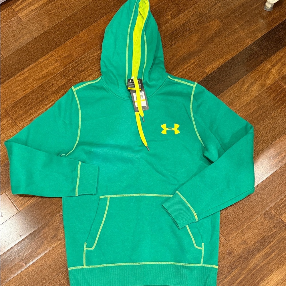 Under Armour Bright Green and Yellow Hoodie